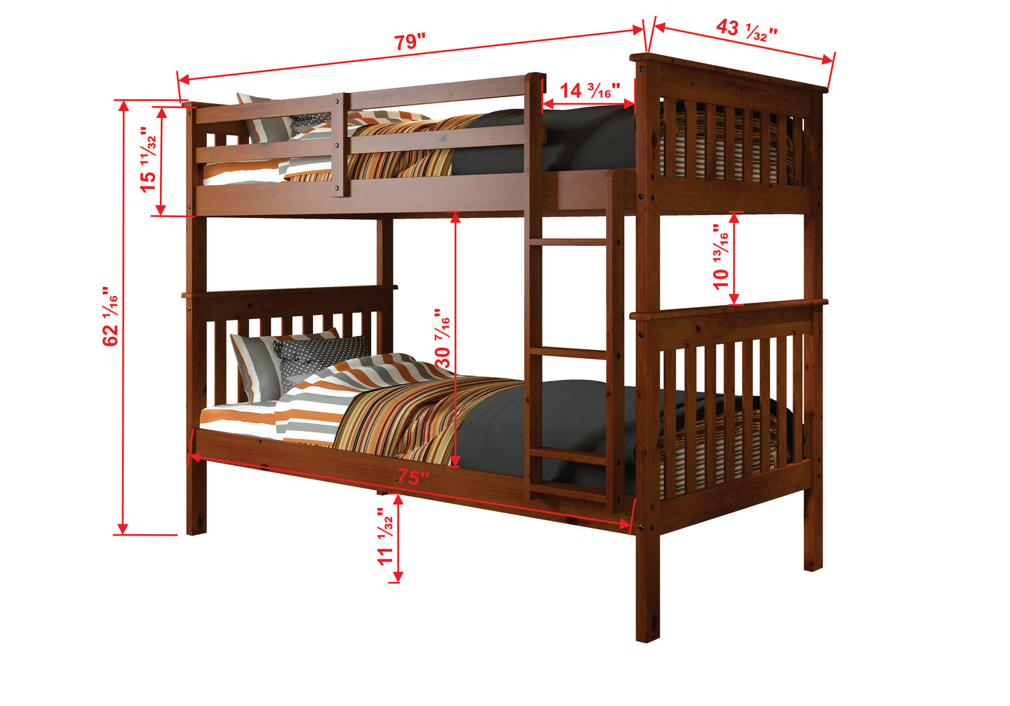 Savana Twin Over Twin Bunk Bed