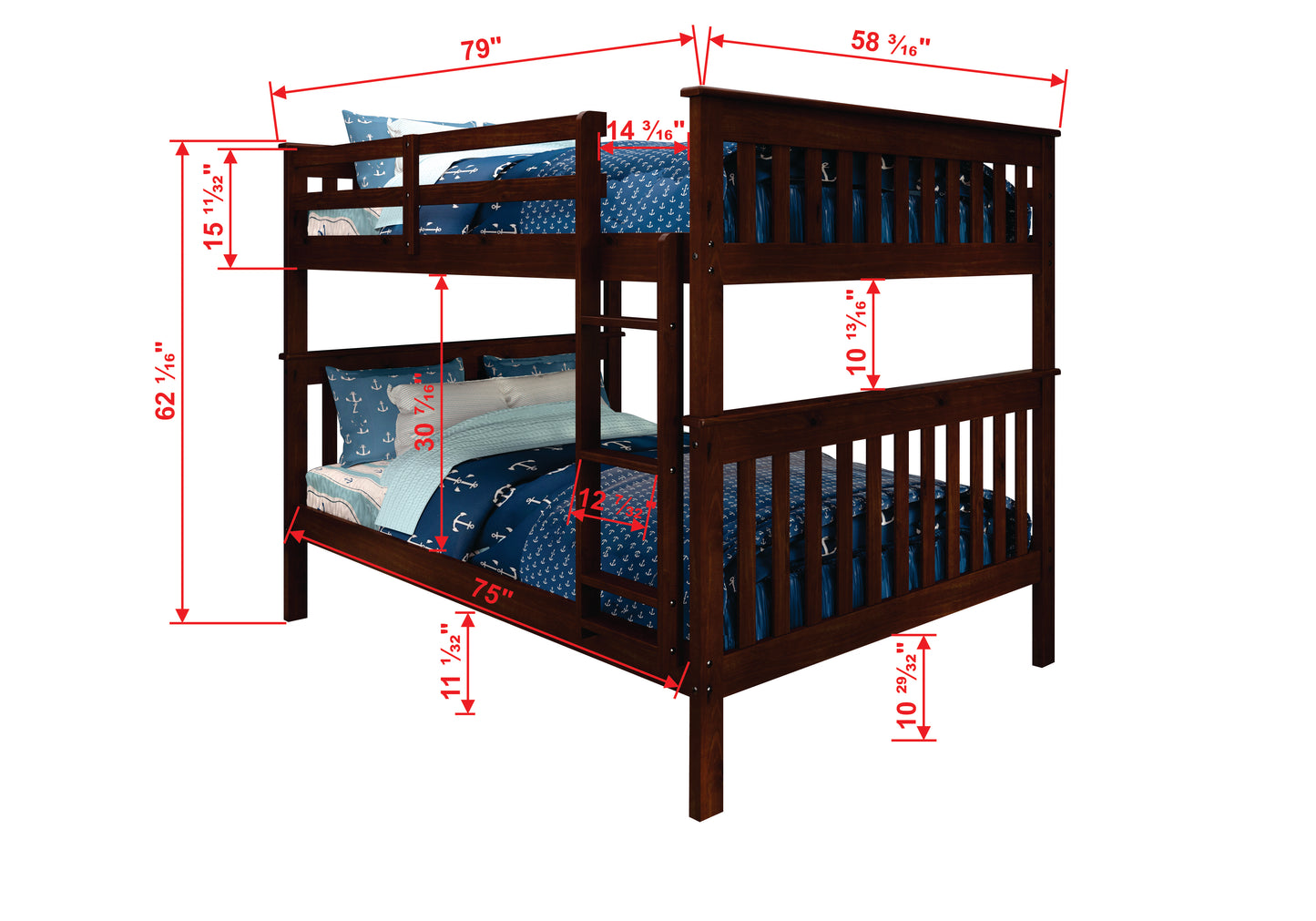 Erath Full Over Full Bunk Bed