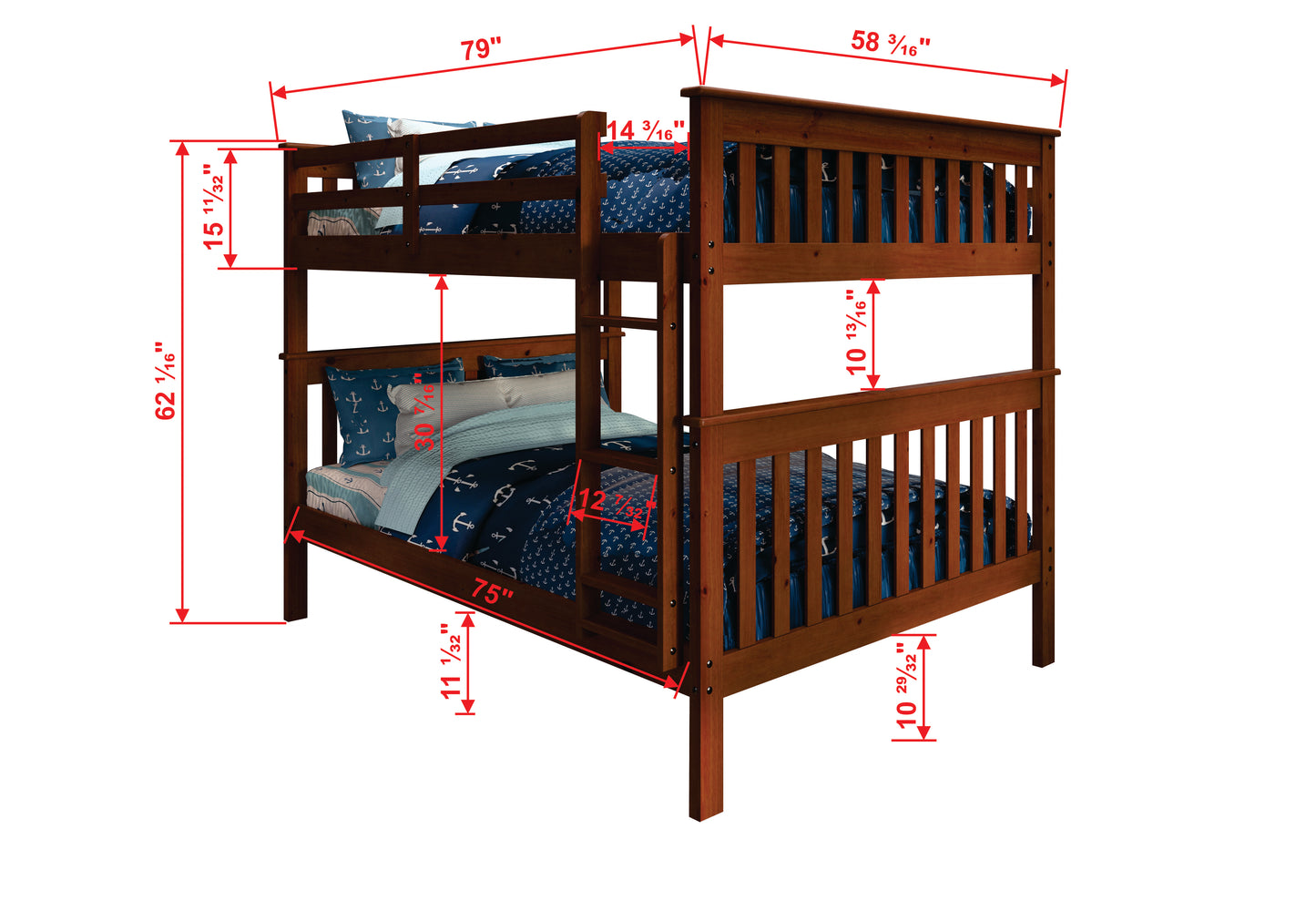 Erath Full Over Full Bunk Bed