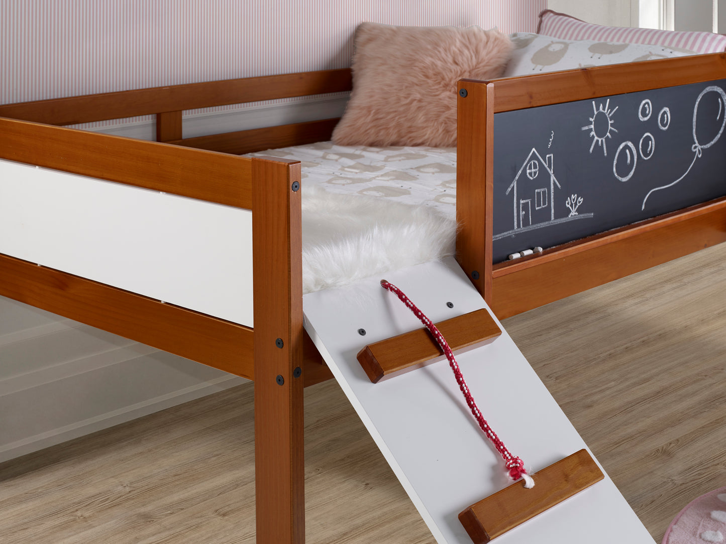 Twin Espresso Junior Low Loft Bed