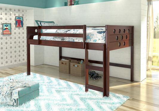 Circles Twin Low Loft Bed