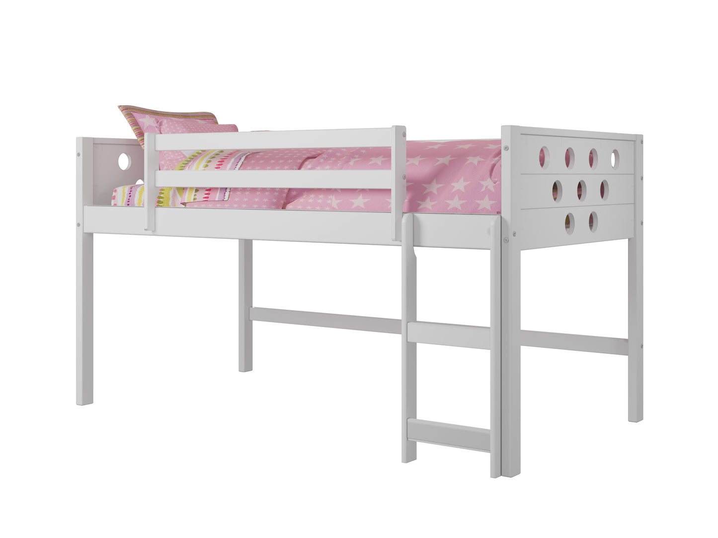 Circles Twin Low Loft Bed